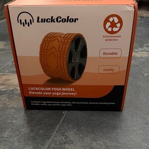 LuckColor Yoga Wheel in Orange and Black